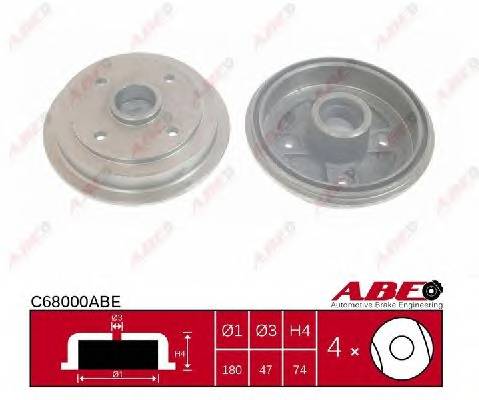 ABE C68000ABE Тормозной барабан ABE C68000ABE Тормозной барабан