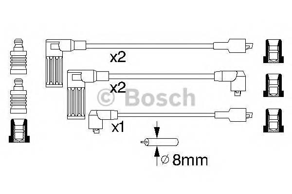 BOSCH 0 986 356 846 Комплект проводов зажигани