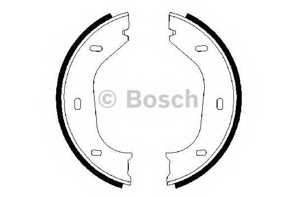 BOSCH 0 986 487 202 Комплект гальмівних колодо...