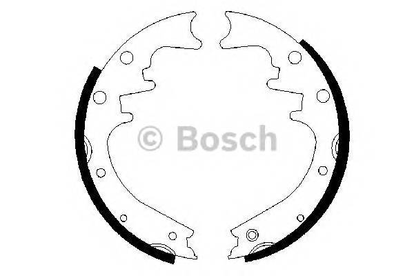 BOSCH 0 986 487 529 Комплект тормозных колодок