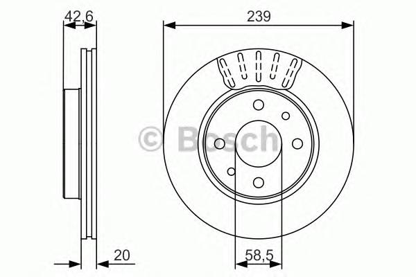 BOSCH 0 986 479 082 Тормозной диск BOSCH 0 986 479 082 Тормозной диск