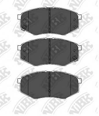 NiBK PN0704 Колодки гальмівні дискові P...