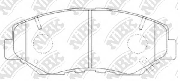 NiBK PN8485 Колодки гальмівні дискові P...