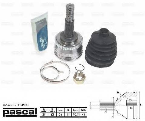 PASCAL G11045PC Шарнірний комплект, привод... PASCAL G11045PC Шарнірний комплект, привод...