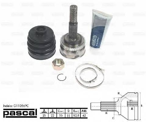PASCAL G11056PC Шарнірний комплект, привод... PASCAL G11056PC Шарнірний комплект, привод...