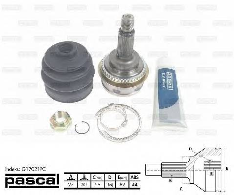 PASCAL G17021PC Шарнирный комплект, привод... PASCAL G17021PC Шарнирный комплект, привод...