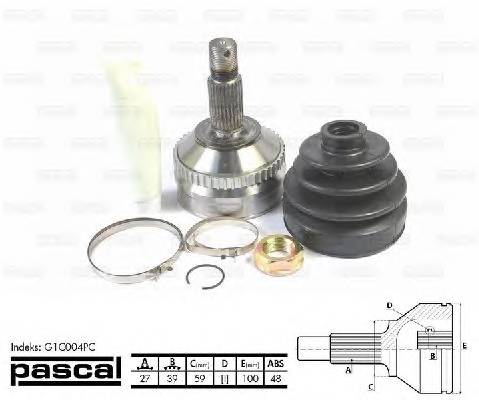 PASCAL G1C004PC Шарнирный комплект, привод