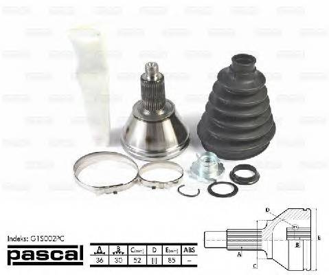 PASCAL G1S002PC Шарнирный комплект, привод...