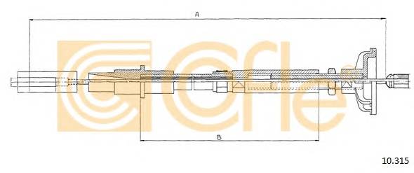 COFLE 10.315 Трос зчеплення