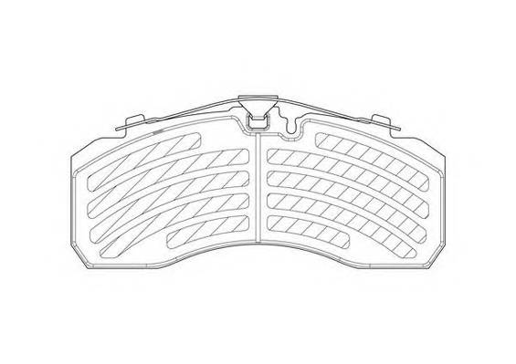 JURID 2925305390 Комплект тормозных колодок