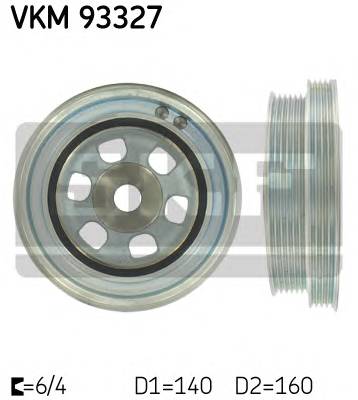 SKF VKM 93327 Ремінний шків, колінчастий ...