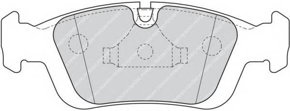 FERODO FDB1300 Комплект тормозных колодок