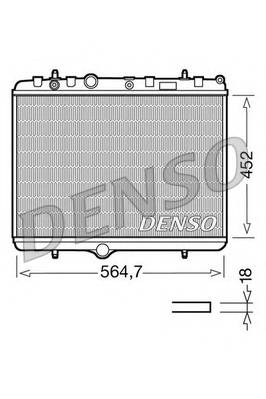 DENSO DRM21055 Радиатор, охлаждение двига