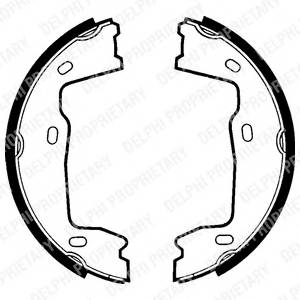 DELPHI LS1381 Комплект тормозных колодок