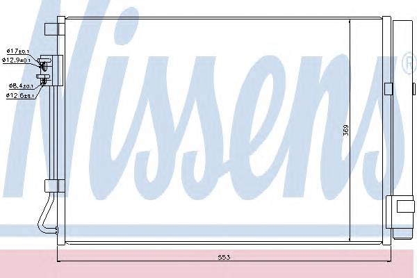 NISSENS 940243 Конденсатор, кондиционер