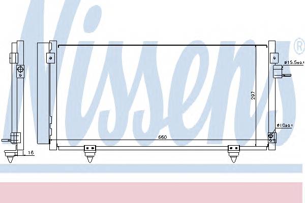NISSENS 940257 Конденсатор, кондиционер