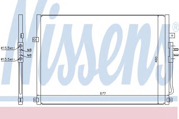 NISSENS 94464 Конденсатор, кондиционер