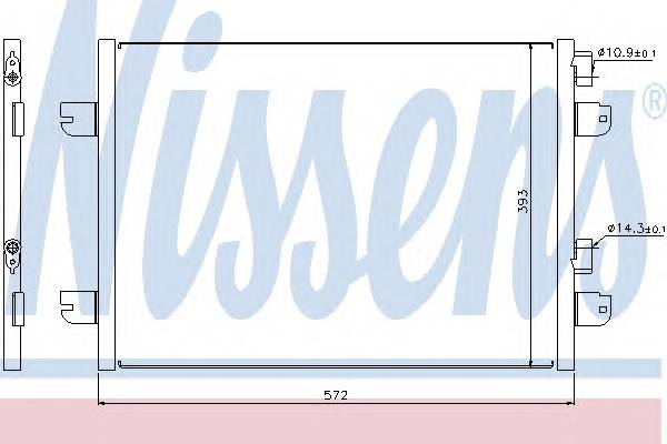 NISSENS 94673 Конденсатор, кондиционер