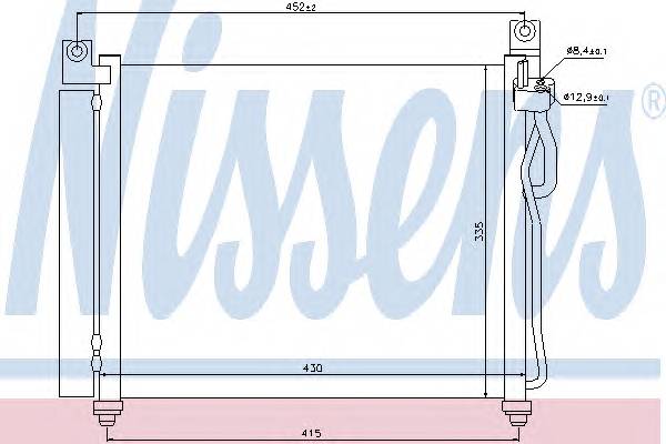 NISSENS 94828 Конденсатор, кондиционер NISSENS 94828 Конденсатор, кондиционер