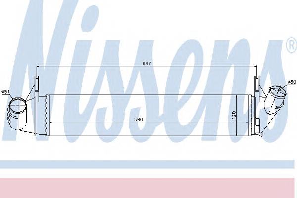 NISSENS 96585 Интеркулер