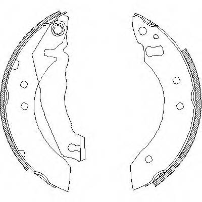 ROADHOUSE 4051.00 Комплект тормозных колодок