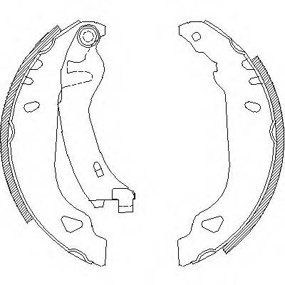 ROADHOUSE 4179.01 Комплект тормозных колодок