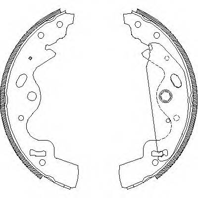 ROADHOUSE 4181.00 Комплект тормозных колодок