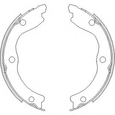 ROADHOUSE 4736.00 Комплект тормозных колодок