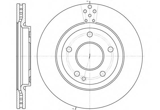 ROADHOUSE 6748.10 Тормозной диск