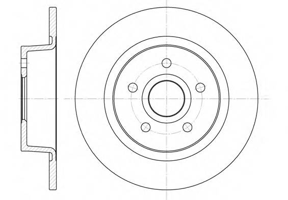ROADHOUSE 6863.00 Тормозной диск