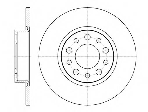 ROADHOUSE 6967.00 Тормозной диск