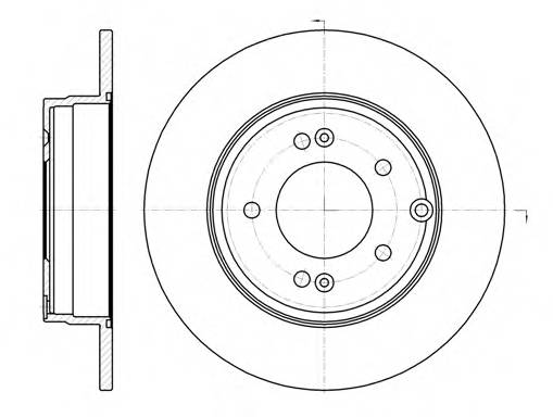 ROADHOUSE 6989.00 Тормозной диск