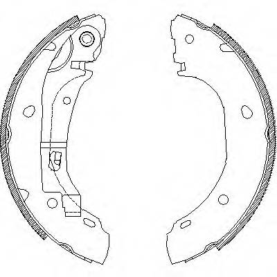 REMSA 4163.00 Комплект тормозных колодок