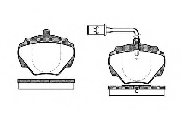 REMSA 0222.01 Комплект тормозных колодок...