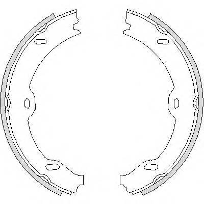 REMSA 4708.00 Комплект тормозных колодок