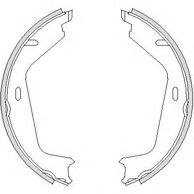 REMSA 4726.00 Комплект гальмівних колодо...