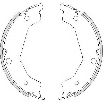 REMSA 4732.00 Комплект гальмівних колодо...