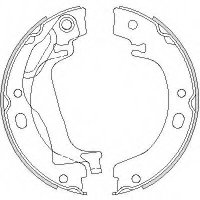 REMSA 4753.00 Комплект гальмівних колодо...