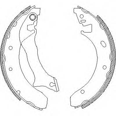 REMSA 4300.00 Комплект гальмівних колодо...