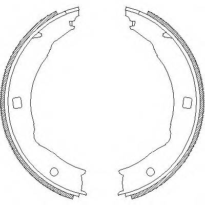 REMSA 4717.00 Комплект гальмівних колодо...