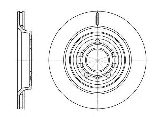REMSA 6686.10 Тормозной диск