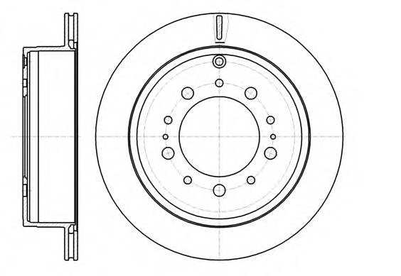 REMSA 61257.10 Тормозной диск REMSA 61257.10 Тормозной диск