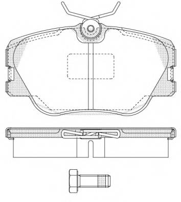 REMSA 0189.00 Комплект тормозных колодок