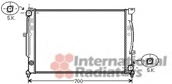 VAN WEZEL 03002124 Радиатор, охлаждение двига