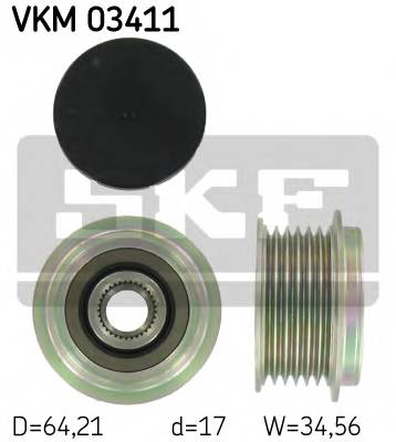 SKF VKM 03411 Механізм вільного ходу ген...