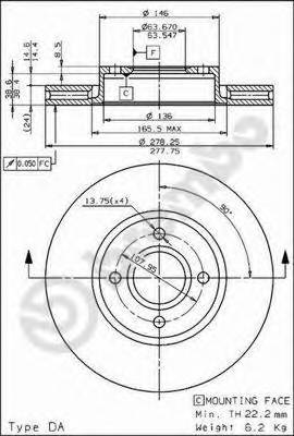 BREMBO 09.6766.10 Тормозной диск BREMBO 09.6766.10 Тормозной диск