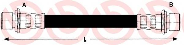 BREMBO T 83 102 Тормозной шланг