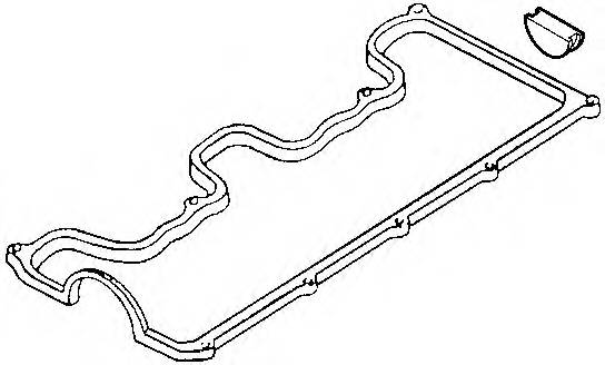 ELRING 257.600 Комплект прокладок, кришка ...