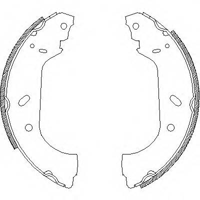 WOKING Z4417.00 Комплект тормозных колодок