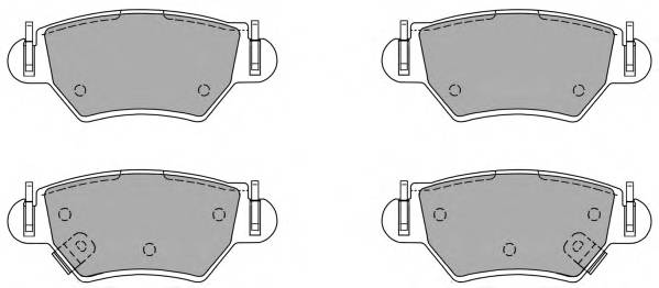 FREMAX FBP-1082 Комплект тормозных колодок